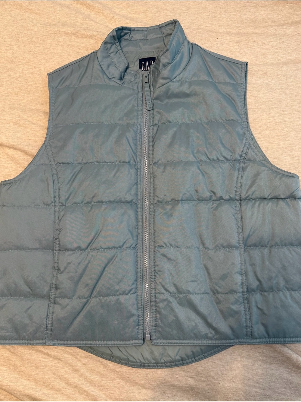 Vintage 1999 GAP Light Blue Quilted Puffer Vest